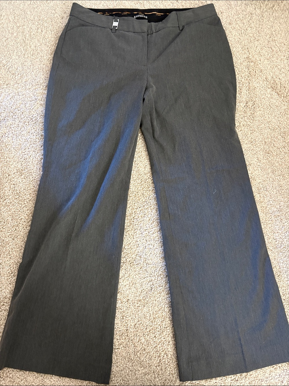 Express Gray Boot Cut Work Pants